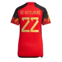 Echipament fotbal Belgia Charles De Ketelaere #22 Tricou Acasa Mondial 2022 pentru femei maneca scurta